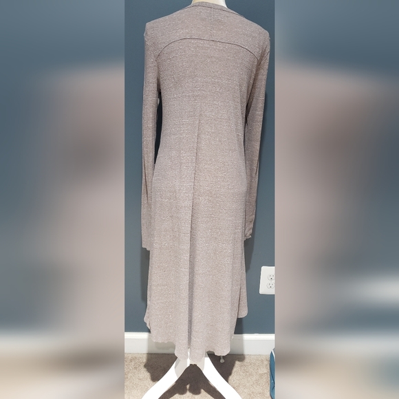 Free People Beach Ribbed Up Maxi Cardigan Sweater Size Large - Picture 5 of 13